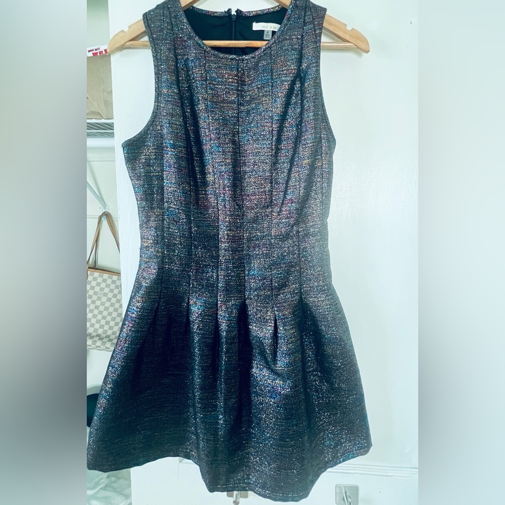Miami Blue Fit and Flare Cocktail Dress